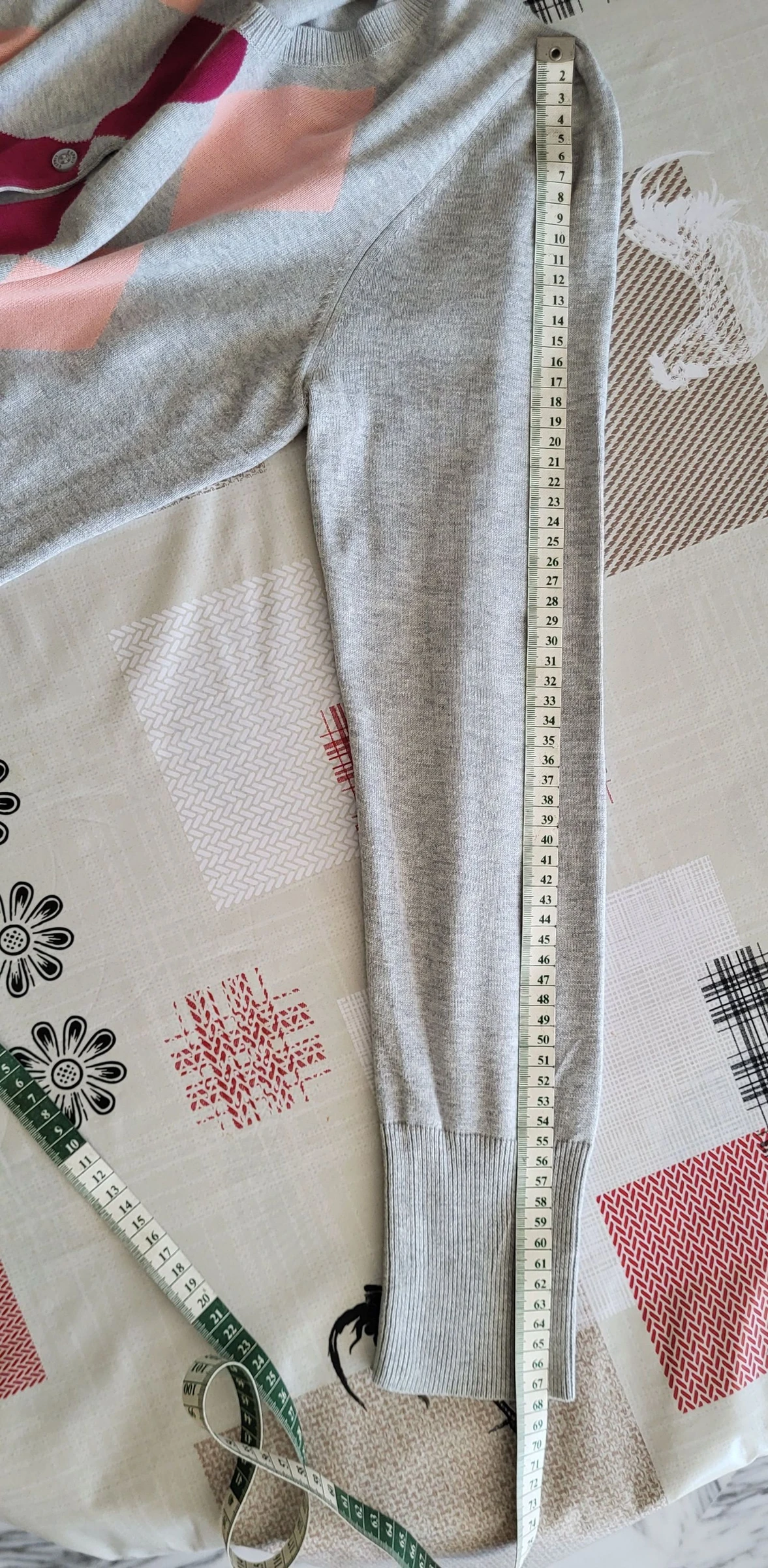 Esprit Cardigan TM/TFr38-Cinza Rosa e Fúcsia - Estilo Burlington em TBE – photo 17